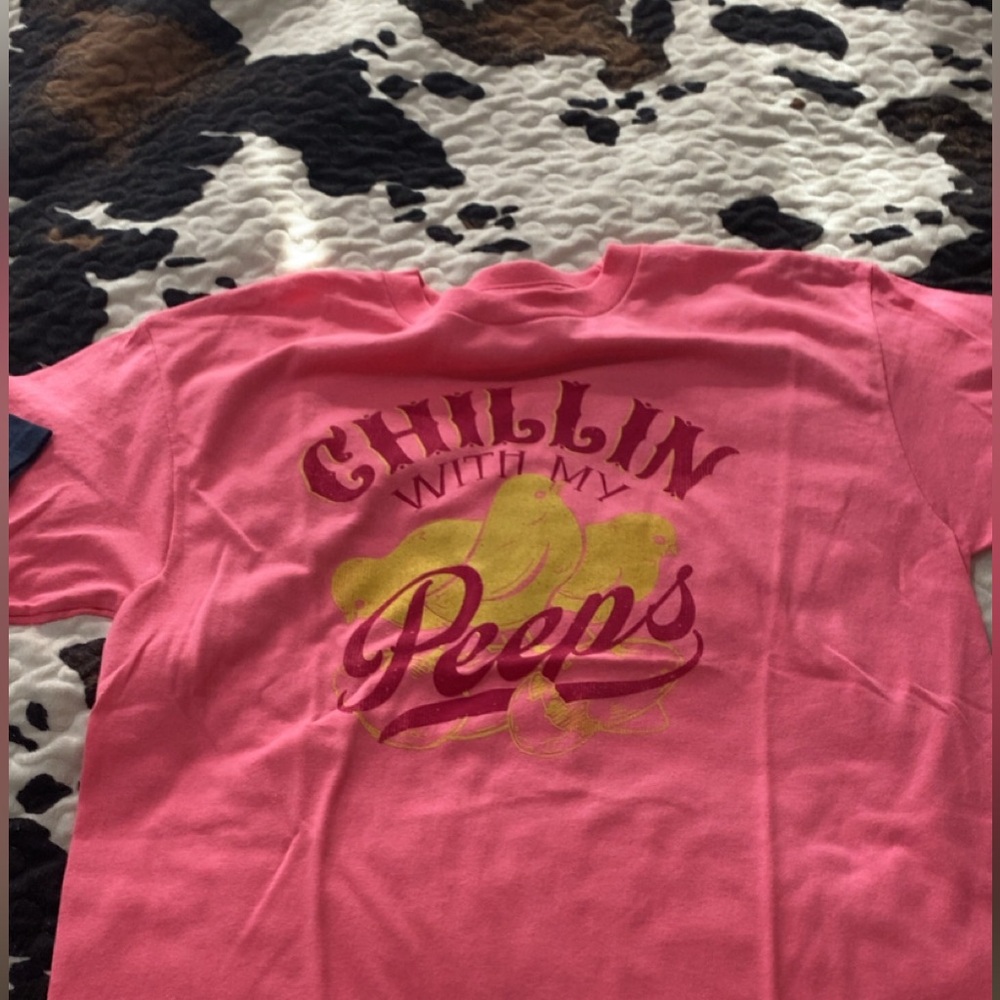 Chillin' with My Peeps Pink Tee